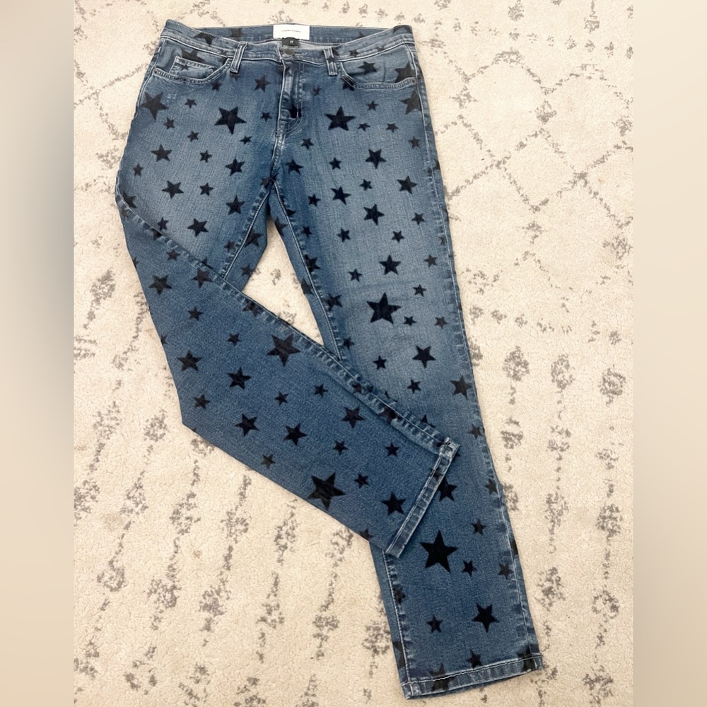 Current/Elliott The Stiletto Star Jeans in Flocked Star, 27